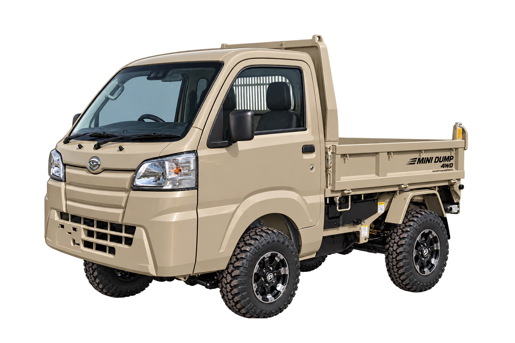 Mini Dump Phosphor design concept, complete vehicle